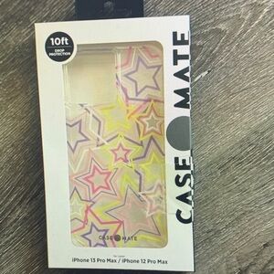 Case-Mate Starry iPhone 13/12 Pro Max Case - Pink and Yellow